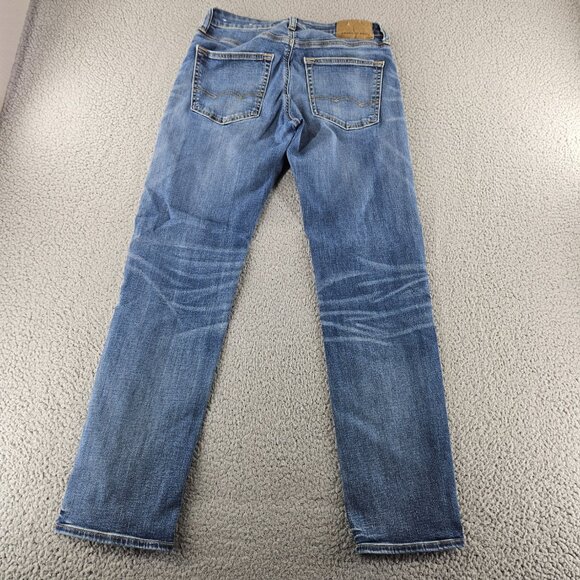 American Eagle Jeans Mens 29x32 Blue Slim Straight Next Level Flex Denim Pants - Picture 13 of 16